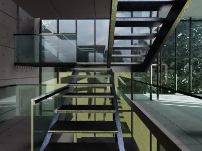 Green wall house  3D model