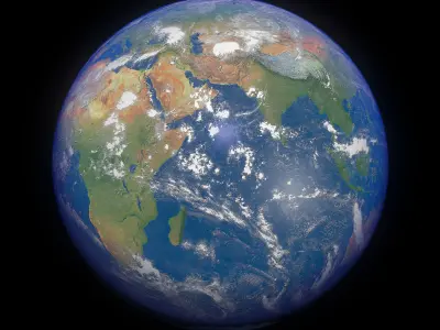 Earth 16K 3D model