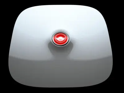 Reset Button Low-poly 3D model