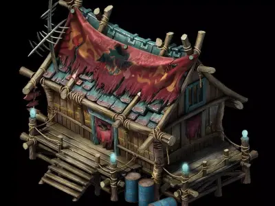 Steam Harbour - Campground - Building 01 3D model