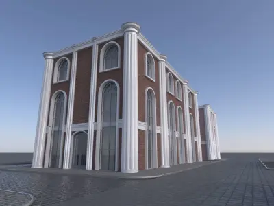 OLD STYLE HOUSE Low-poly 3D model