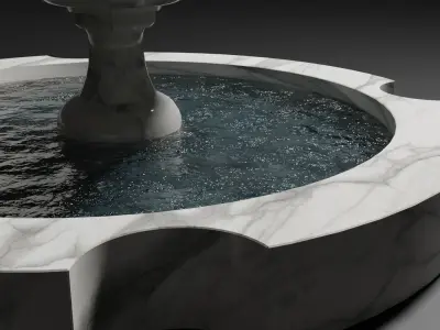 Decorative Fountain 3d Model 3D model