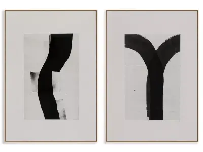 Abstract Painting Frame set 3D model 476