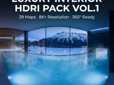 Luxury Interior HDRI Pack Vol1  39 Equirectangular 360 Maps 3D model