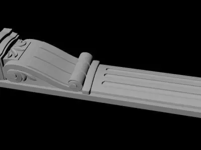 pilaster piece of furniture 3D model