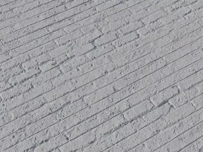 Painted Plaster Over Brick PBR Texture Texture