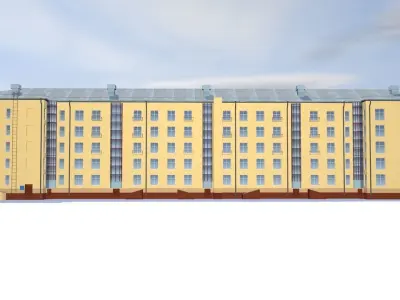 Flat house 3D model buy