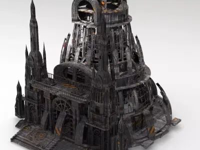 Dark Cult Dungeon Evil Tower  3D model