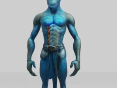 DRAGON WARRIOR CREATURE 3D model