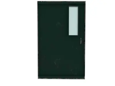 Metal door  Free low-poly 3D model