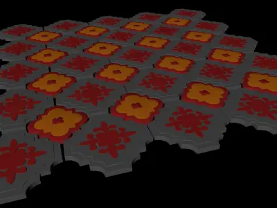 Tile Pavement 3D model