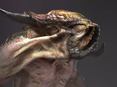 Sci-Fi Monster Hunter Low-poly 3D model