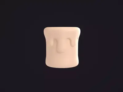 Stylized Candle 3D model