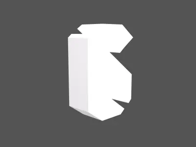 Sci-Fi Number 6 v1 002 Low-poly 3D model