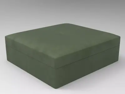 Monga Footstool Low-poly 3D model