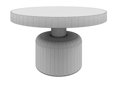 COFFEE TABLE GLAM WHITE 3D model