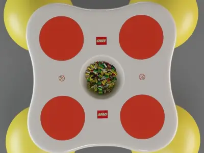 Lego Table 3D model