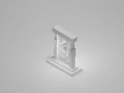Dimension portal set 3D model