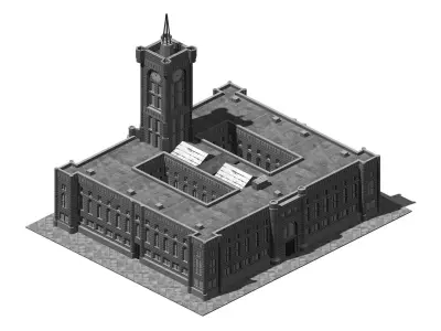 Different dimension - architecture 09 3D model