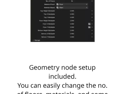 Parametric Building Collection 1D 3Complete 3D model