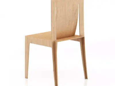 Wooden Chair 7 3D model