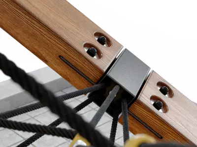 Children play rope complex Cube 3D model