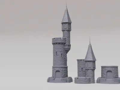 Medieval tower for 3d prining  3D print model