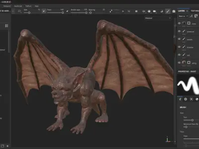 Gargoyle Low-poly 3D model