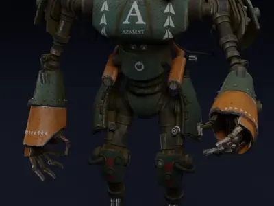 robot with arms and legs 3D model