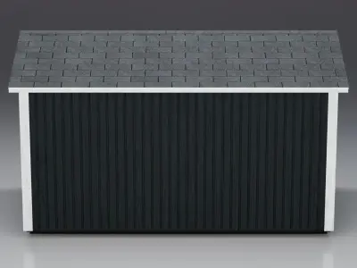Outdoor Shed Low-poly 3D model