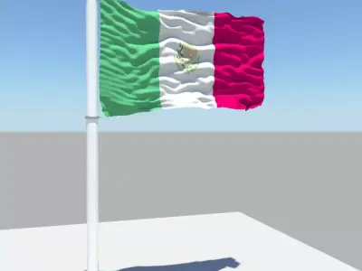 Mexico flag 3D model