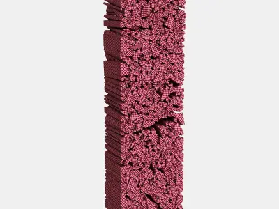 038 Firewood Logs 01 Packed Stacks  3D model