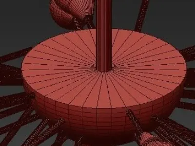 Original Sputnik Kronleuchter 3D model