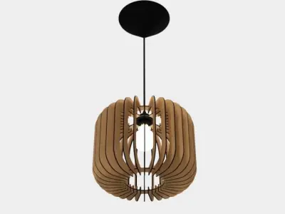 CEILING LIGHT LAMP 3D PRINT AND LASER CUT FILES MODEL 2 3D print model