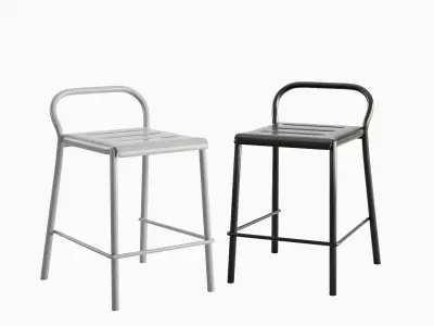 Modern Stool B 05 3D model