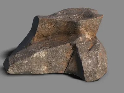 Mountain Rock 02 Low-poly 3D model purchase
