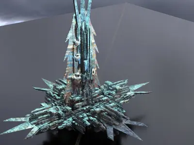 Machine City Scull Tower Complex  3D model