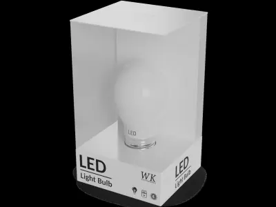 Light bulbs LED Light Bulb Low-poly 3D model