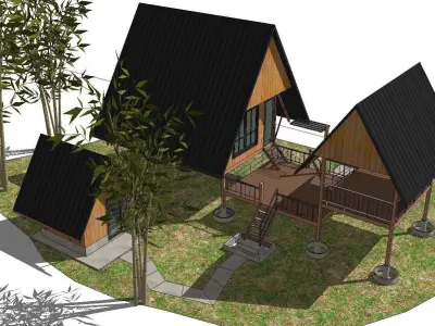 Creative Design-Holiday Cabin-0116 3D model