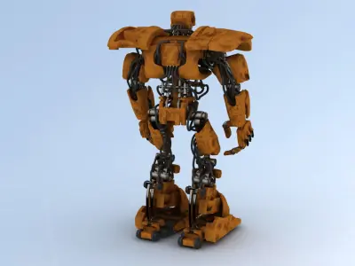Battle Robot ABC 3D model