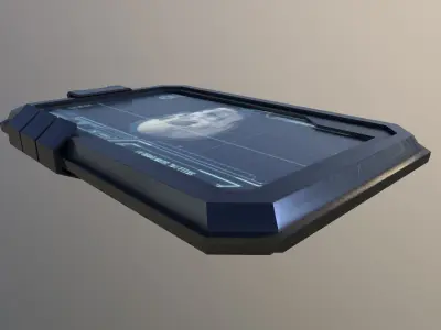 3D Sci Fi Tablet Low-poly 3D model