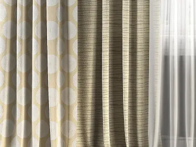 Curtain Set 114 3D model
