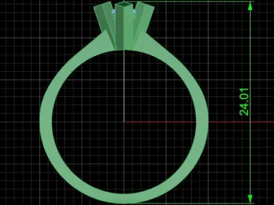 Jewelry ring 319 3D print model purchase