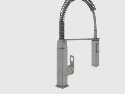 Grohe Eurocube mixer 3D model