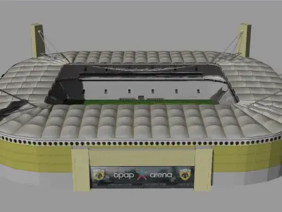 Agia Sophia Stadium AEK FC Low-poly 3D model