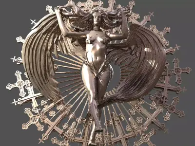 Solar Sun Witch Sculpture 6 3D model