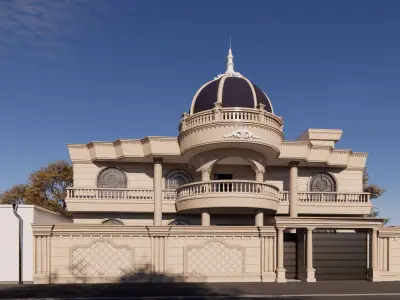 Classic Villa 3D model 2