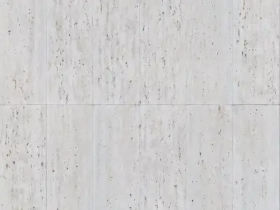  White Speckled Travertine Tile PBR Texture Texture