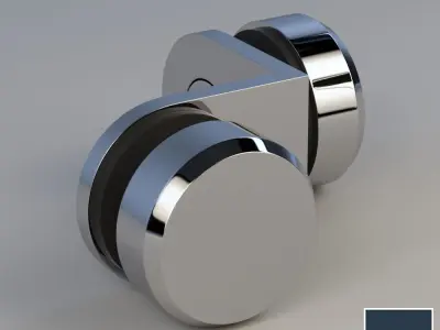 Bohle - 90 Degree Glass to Glass Fixed Bracket 3D model