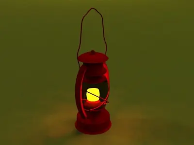 Cartoon Lamp 3D model